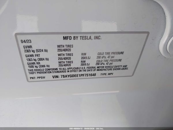 2023 TESLA MODEL Y