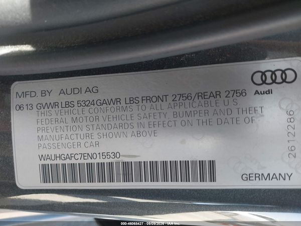 2014 AUDI A6 3.0T PREMIUM PLUS — I9
