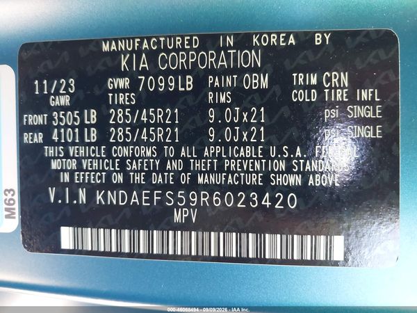 2024 KIA EV9 GT-LINE