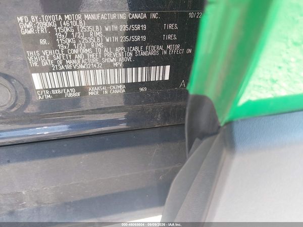 2022 TOYOTA RAV4 XLE PREMIUM — I9