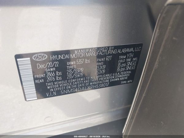 2023 HYUNDAI SANTA FE LIMITED — I9