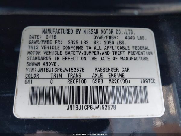 2018 NISSAN ROGUE SPORT S