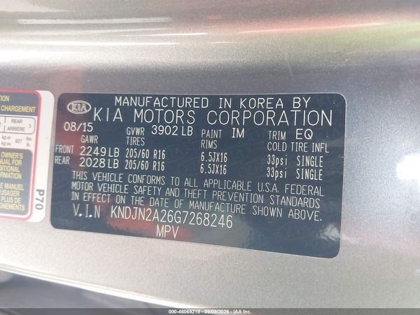 2016 KIA SOUL Plus