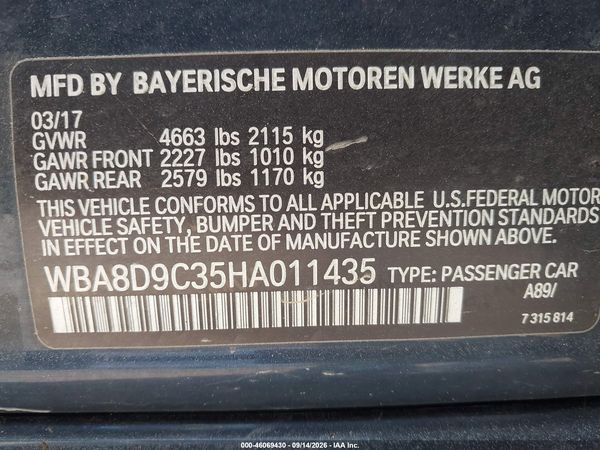 2017 BMW 330I XDRIVE