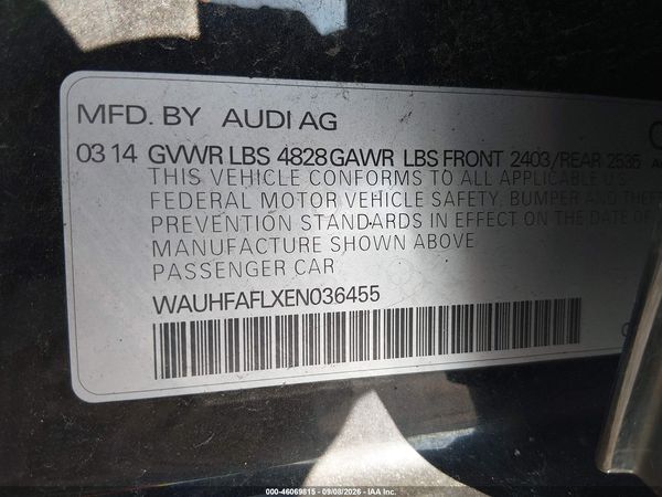 2014 AUDI A4 2.0T PREMIUM