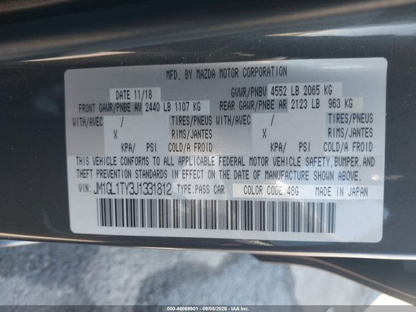 2018 MAZDA MAZDA6 GRAND TOURING