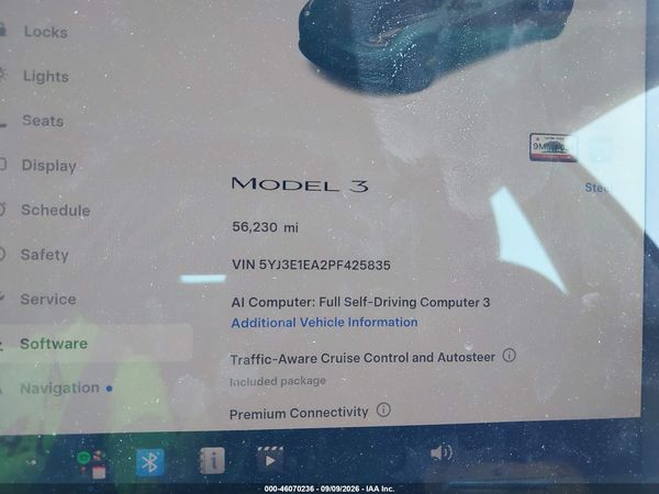2023 TESLA MODEL 3 REAR-WHEEL DRIVE — I7
