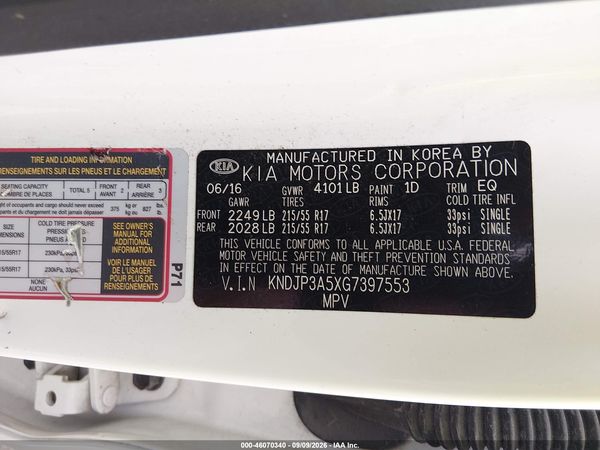 2016 KIA SOUL +
