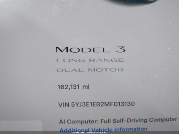 2021 TESLA MODEL 3 — I118