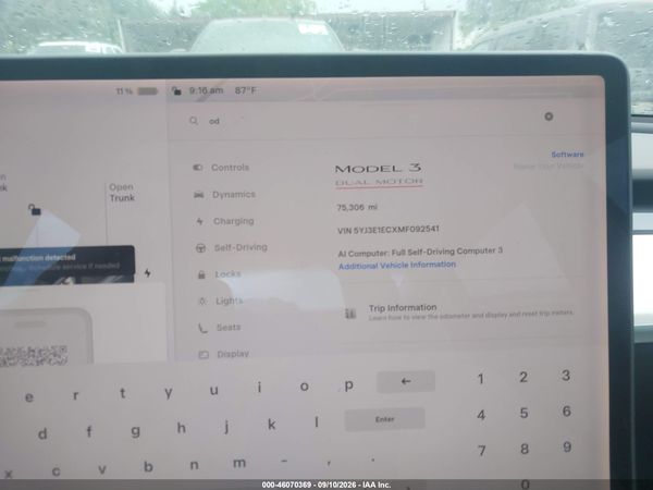 2021 TESLA MODEL 3 — I7
