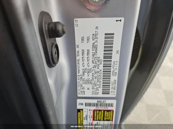 2016 TOYOTA TUNDRA LIMITED 5.7L V8