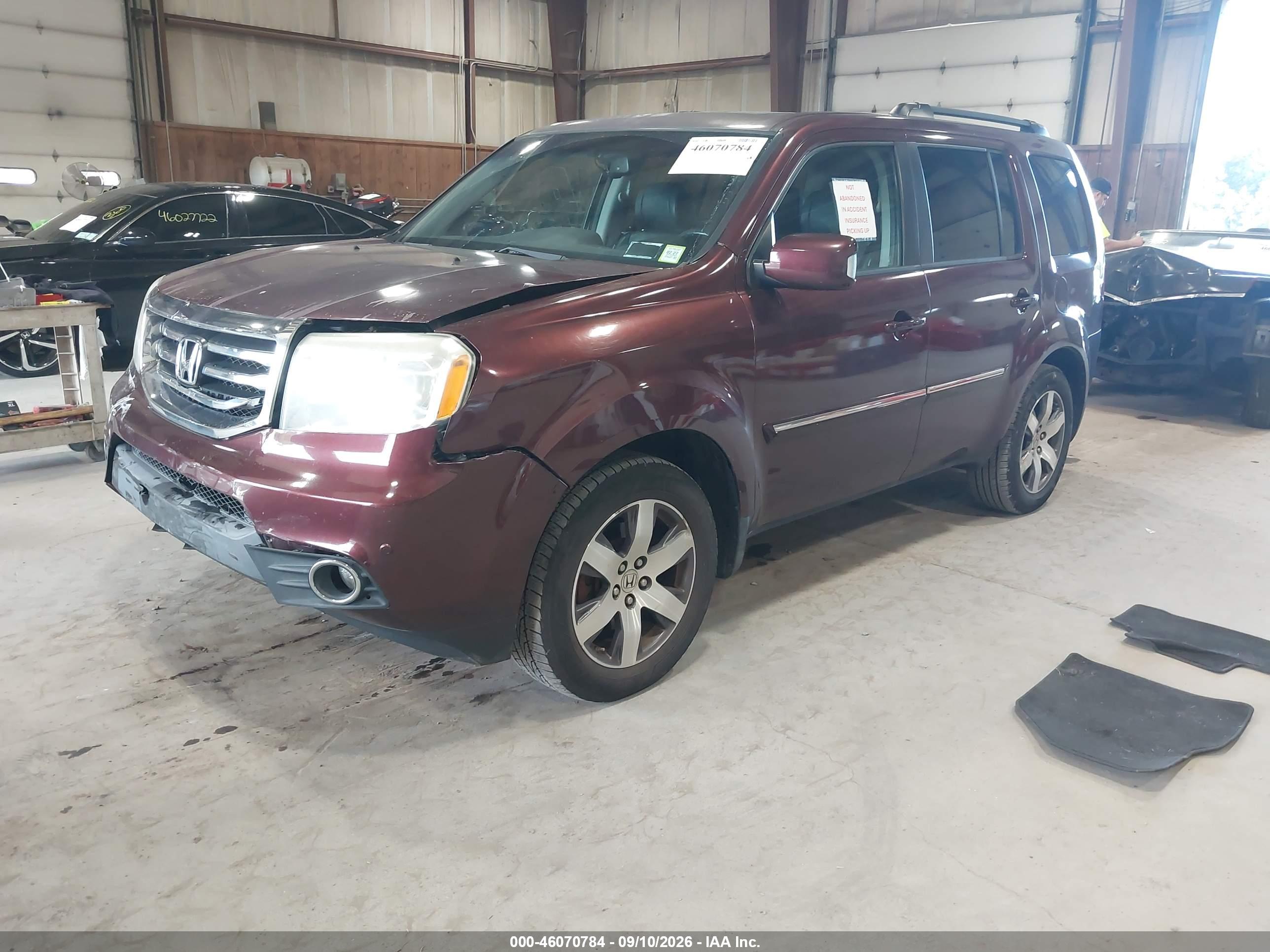 2012 HONDA PILOT TOURING — I2