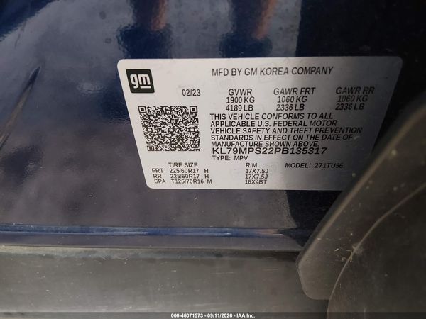 2023 CHEVROLET TRAILBLAZER FWD LT — I9