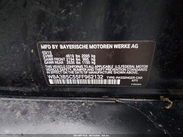 2015 BMW 328I XDRIVE