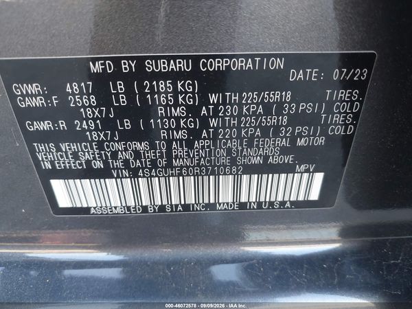 2024 SUBARU CROSSTREK SPORT — I9