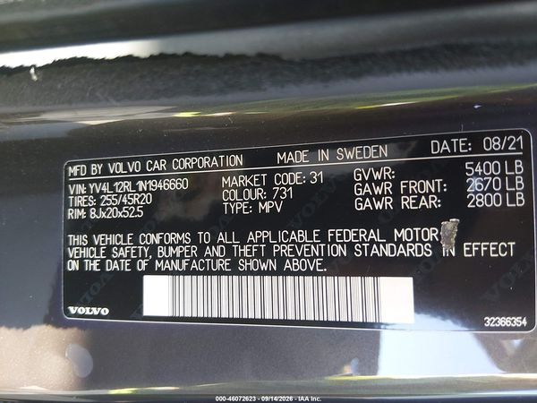 2022 VOLVO XC60 B5 INSCRIPTION