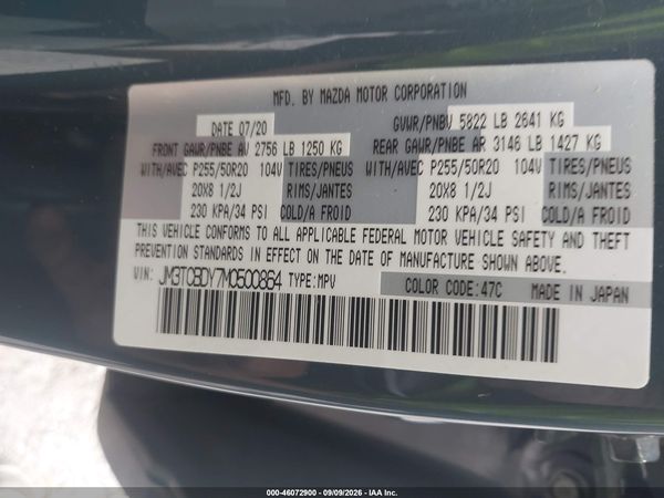 2021 MAZDA CX-9 CARBON EDITION — I9