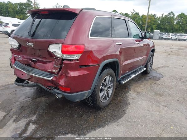 2018 JEEP GRAND CHEROKEE LIMITED 4X4 — I4