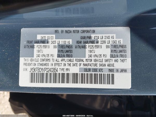 2023 MAZDA CX-5 2.5 S CARBON EDITION — I9