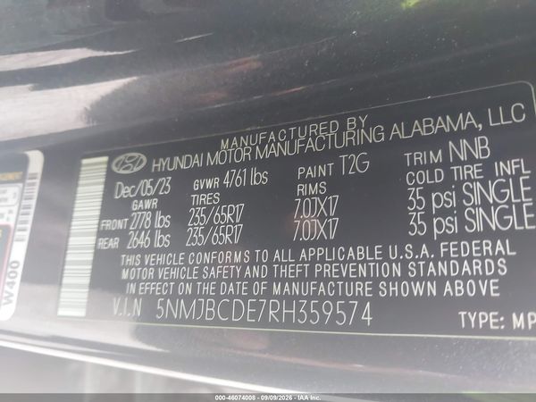 2024 HYUNDAI TUCSON SEL — I9
