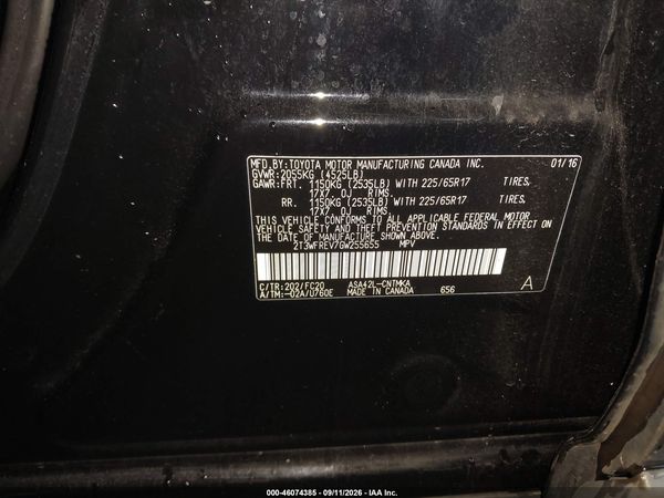 2016 TOYOTA RAV4 XLE — I9