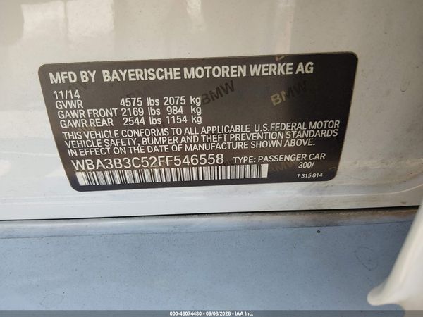 2015 BMW 328I XDRIVE