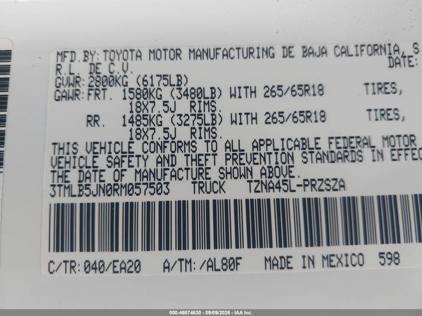 2024 TOYOTA TACOMA TRD SPORT 4WD