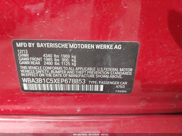 2014 BMW 320I SA — I9