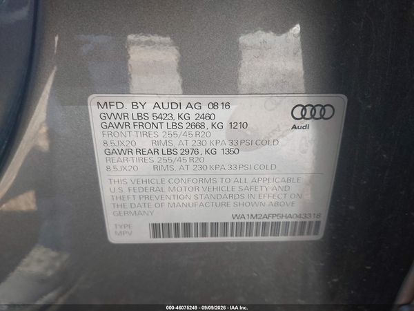 2017 AUDI Q5 2.0T PREMIUM — I9