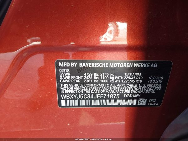 2018 BMW X2 XDRIVE28I — I9