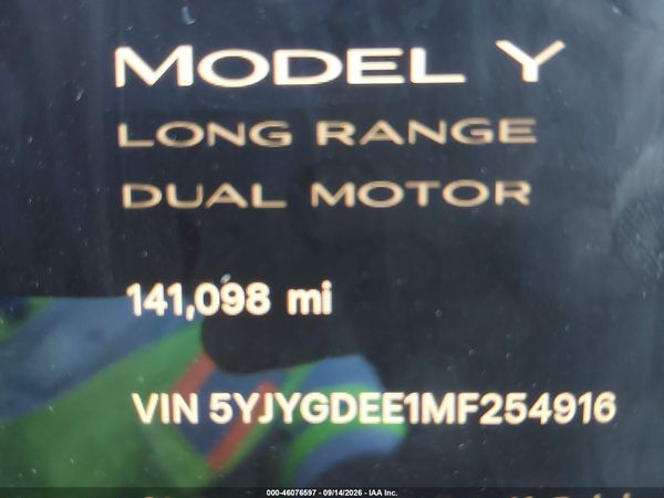 2021 TESLA MODEL Y — I118