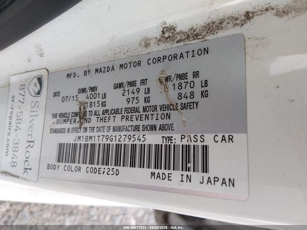 2016 MAZDA MAZDA3 I SPORT