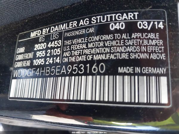 2014 MERCEDES-BENZ C 250 SPORT — I9