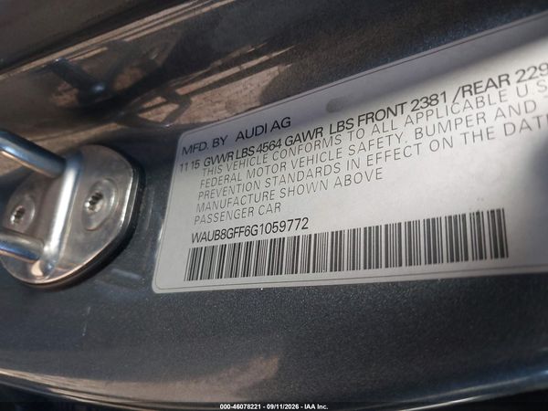 2016 AUDI A3 2.0T PREMIUM