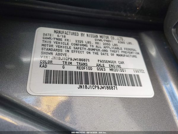 2018 NISSAN ROGUE SPORT S — I9