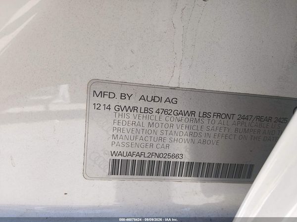 2015 AUDI A4 2.0T PREMIUM