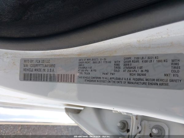 2020 RAM 1500 BIG HORN  4X4 5'7 BOX — I9