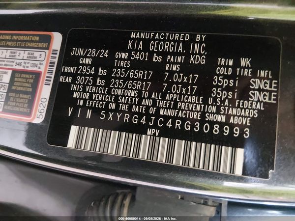 2024 KIA SORENTO LX