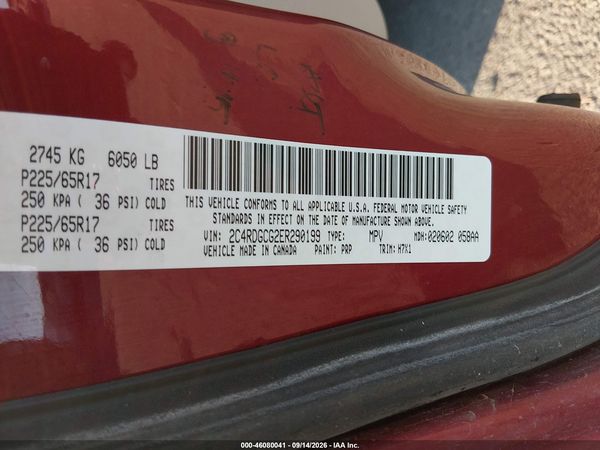 2014 DODGE GRAND CARAVAN SXT