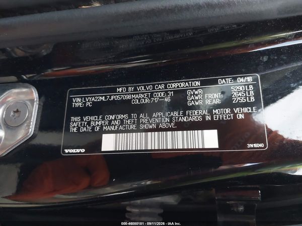 2018 VOLVO S90 T6 INSCRIPTION — I9