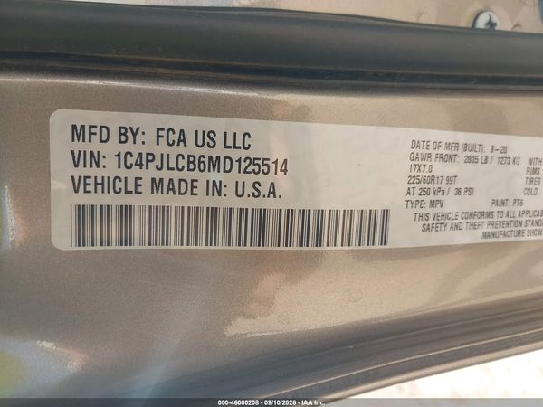 2021 JEEP CHEROKEE LATITUDE FWD — I9