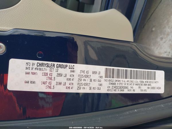 2013 DODGE GRAND CARAVAN SXT