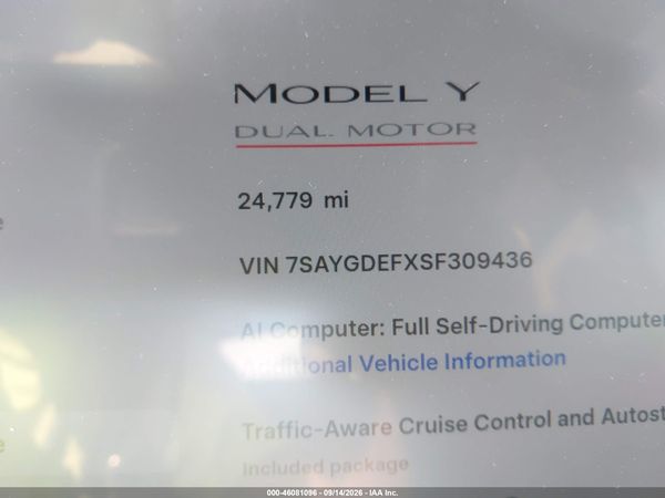 2025 TESLA MODEL Y — I118