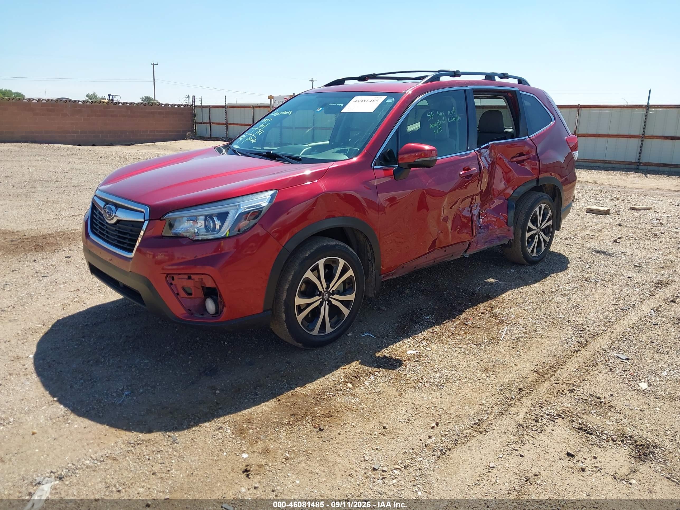 2019 SUBARU FORESTER LIMITED — I2