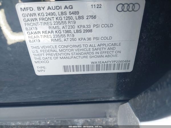 2023 AUDI Q5 — I9