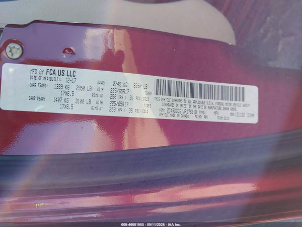 2018 DODGE GRAND CARAVAN SXT — I9