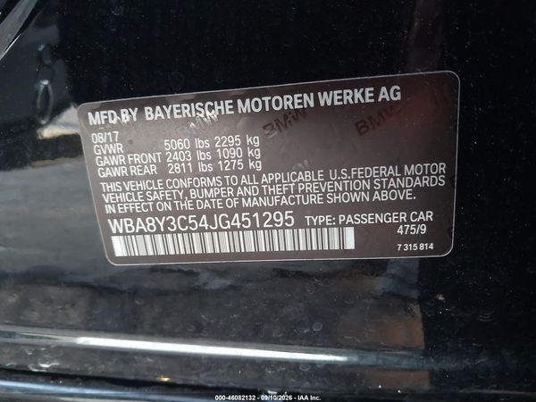 2018 BMW 340I GRAN TURISMO XDRIVE — I9