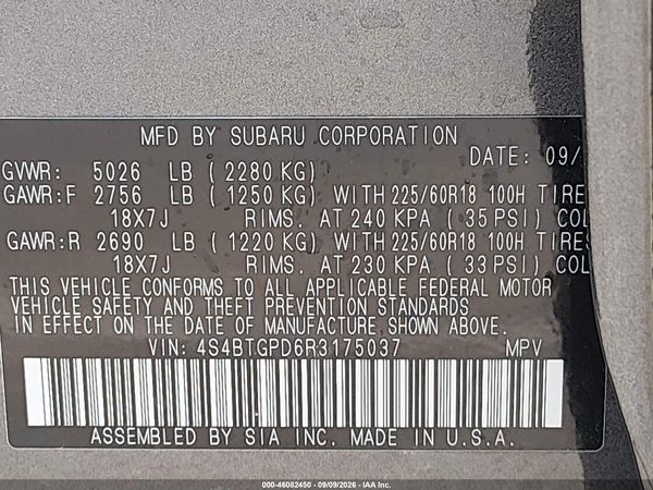 2024 SUBARU OUTBACK TOURING XT — I9