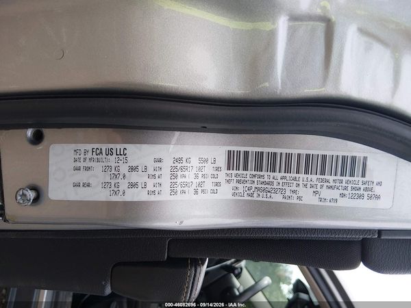 2016 JEEP CHEROKEE SPORT