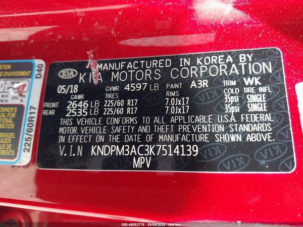 2019 KIA SPORTAGE LX — I9